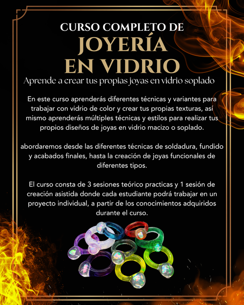Curso completo de joyería en vidrio